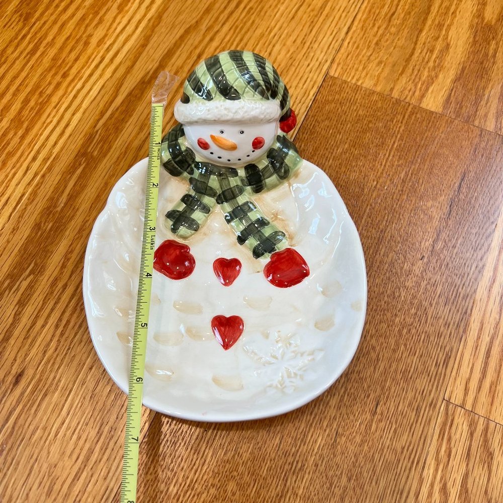 Decorative Snowman Plate